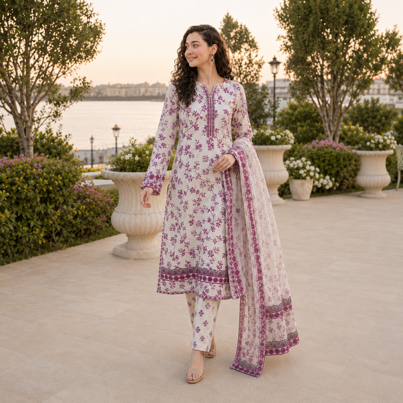3 Piece Printed Suits