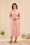 Floral Printed Cotton Shalwar Kameez